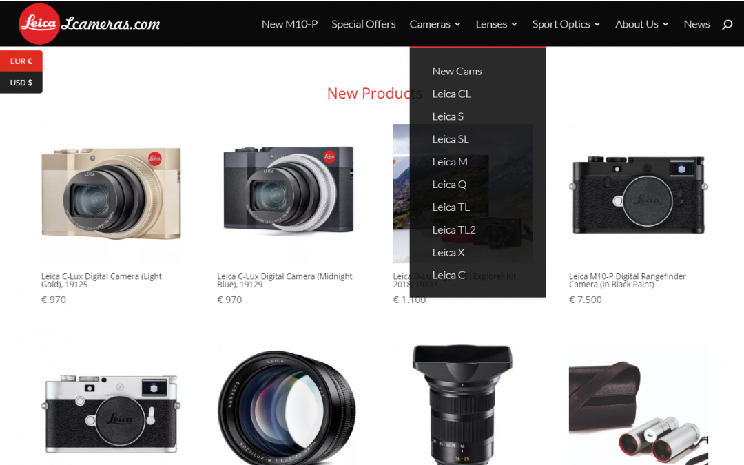 Setup Online Business for an Authorized Retailer of Leica