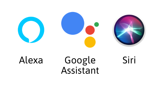 Alexa Google Assistant Siri Logo